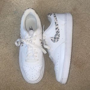 nike cheetah print court vision sneakers